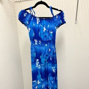 Tropical Print Dress 🌴